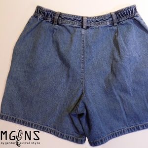 white stag denim shorts
